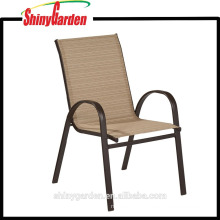 Metal Frame Outdoor Stackable Sling Dining Chair